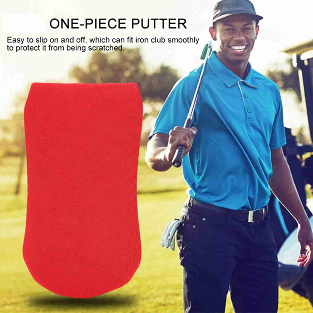 Naylon Golf Putter Kılıfı Baş Koruyucu Koruma Kılıfı Başlık Kırmızı
