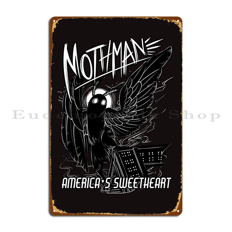 Mothman America S Sweetheart Domenicjr8 Metal Plaque Plaques Funny Designing Cinema Designer Tin Sign Poster 20X30CM