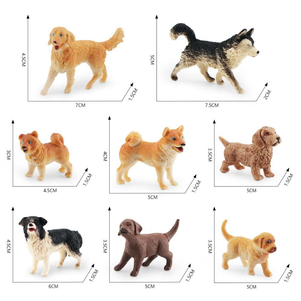 Golden Retriever Mini Dog Figurines Puppy Figures Dog Action Figure Dog Animals Model  Kids Gift