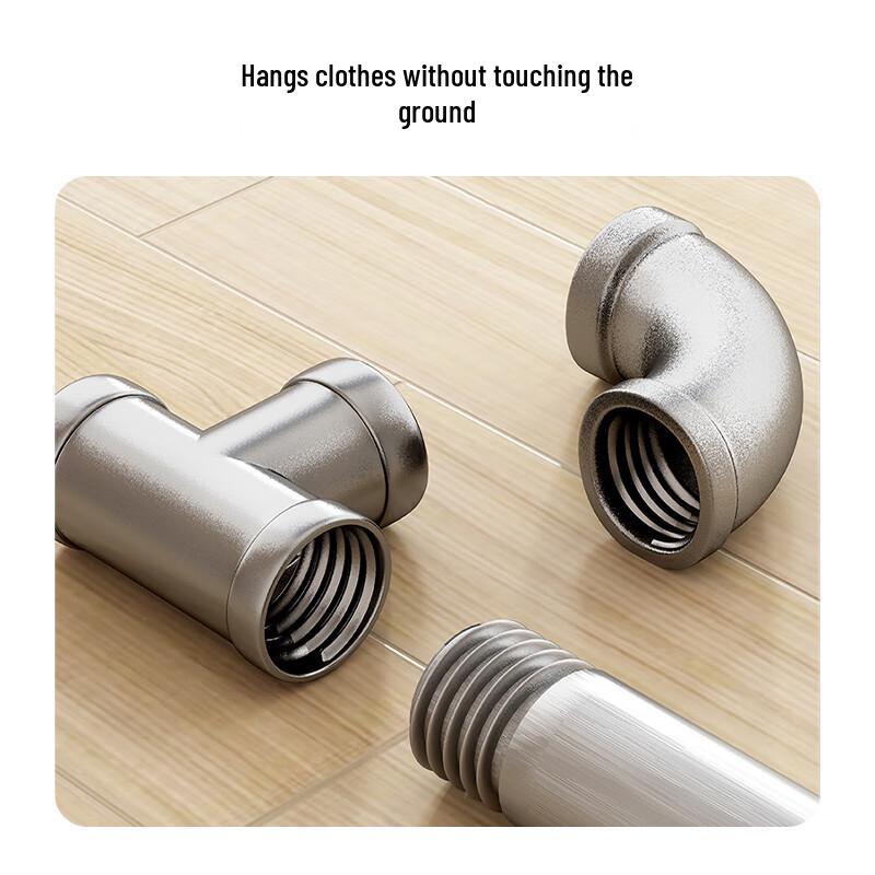 Floor-Standing Movable Carbon Steel Clothes Drying Rack