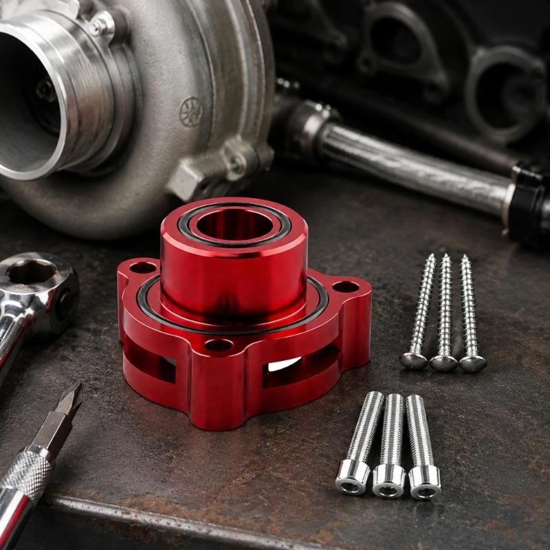 Metal Exhaust Blow Off Valves Adapter Kit with Round Bolt-On Flange, Built-In Sealing Gaskets and 6 Mounting Screws for 1.5L 1.6L 2.0L 2.7L Engine