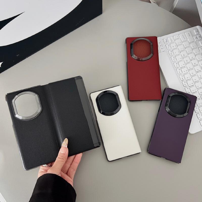 Huawei Mate X7 Leather Case: Full Coverage, Drop Protection, Magnetic Folding, Solid Color