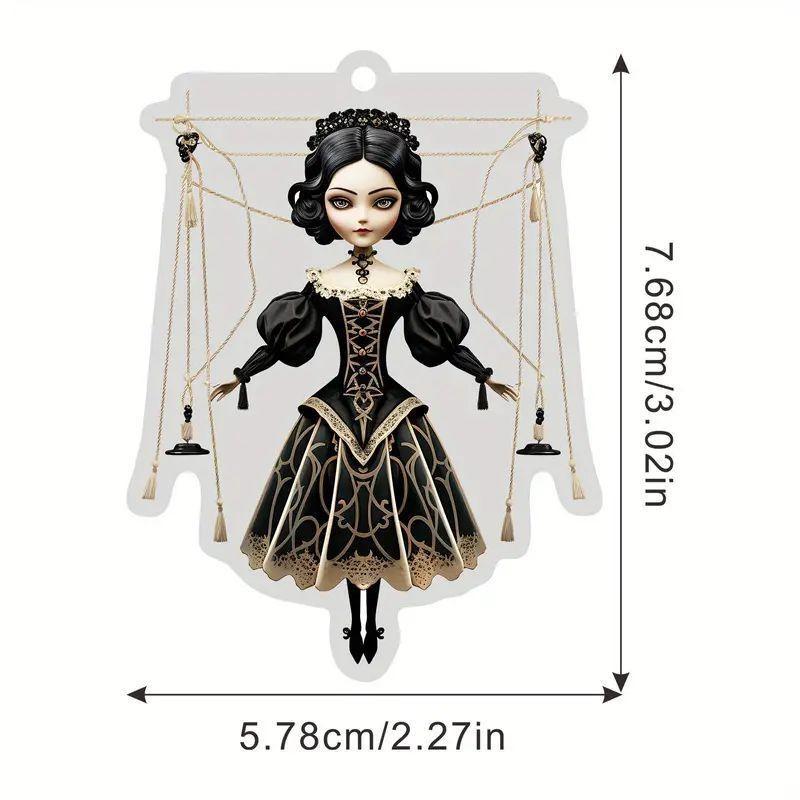 Charming Acrylic Gothic Figure Hanging Ornament For Vintage Halloween Accessories Car