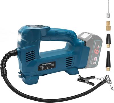 Bomba de Ar Elétrica Waitley para Makita Recarregável Sem Fio Rápida LED LCD Digital Quatro para Bico Compatível com Unidade Makita 18V 18V, Compressor,