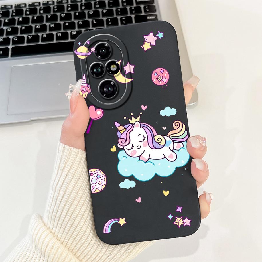 For Honor 200 Pro Case ELP-AN00 Phone Cover Popular Flower Avocado Soft Silicone Matte Fundas For Honor 200Pro Protective Bumper
