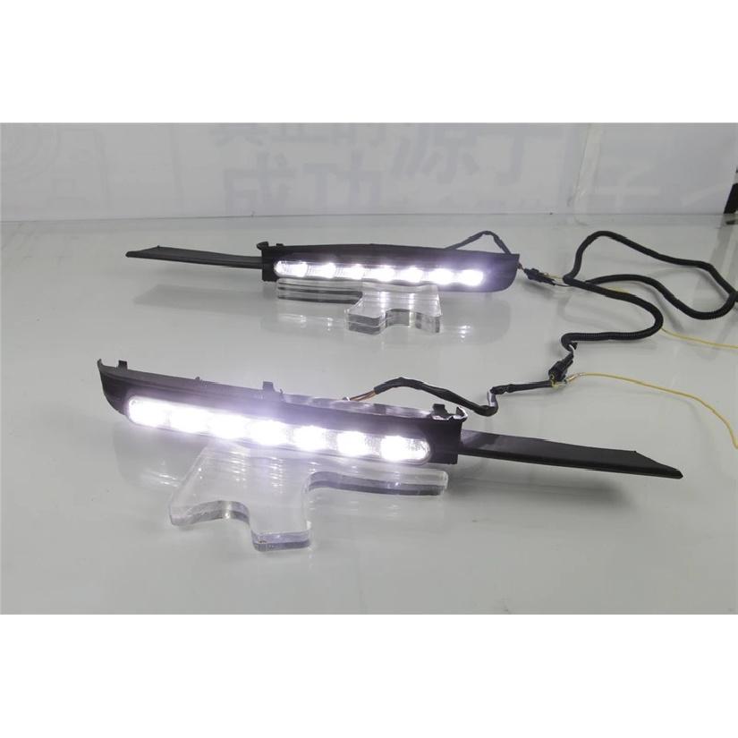 Car Flashing 2PCS LED DRL Daytime Running Light With Turn Signal Fog Lamp For Toyota MARK X REIZ 2004 2005 2006 2007 2008 2009