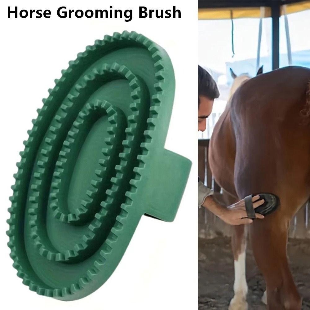 1Pcs Handheld Horse Grooming Brush Shedding Cleaning Tool New Horse Hair Scraper  for Daily Grooming