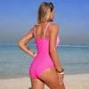 2026 New European & American Sexy Sporty One-Piece Swimsuit with Cross-Border Design