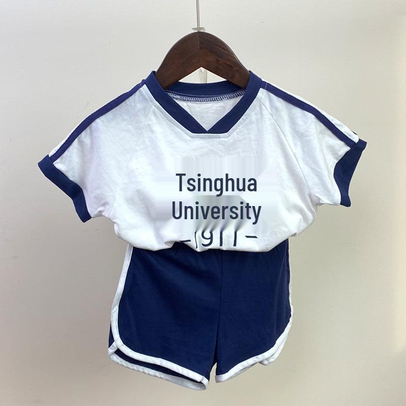 Children's College Style Summer Set 2025: Peking & Tsinghua University Graduation/Performance Outfit