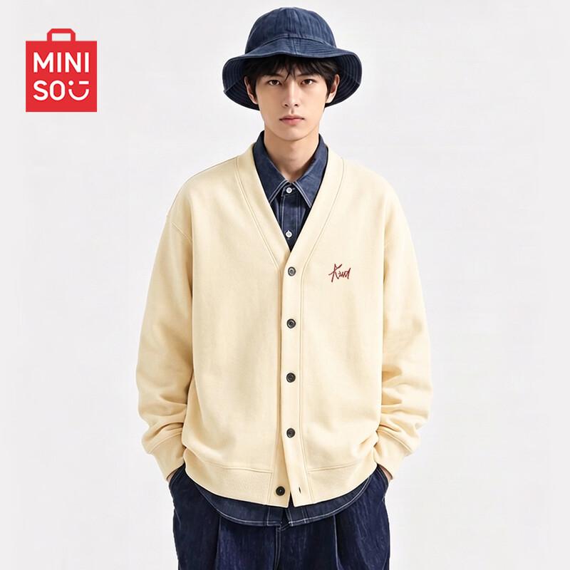 MINISO V-Neck Casual Cardigan Sweatshirt