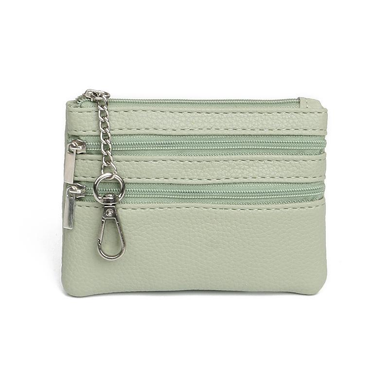 Fashion Zipper Keychain Mini Wallet Coin & Card Holder for Ladies