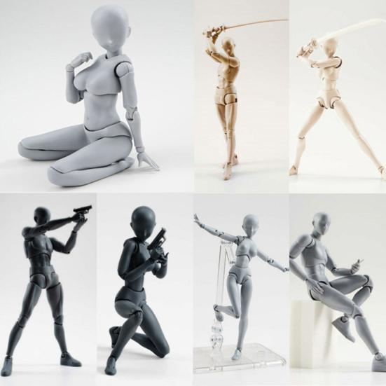 DIY Drawing Sketch Male Female Movable Doll Action Figure Archetype Body Model
