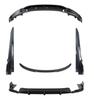 BMW X6 F16 Black Warrior Style Body Kit: Front Lip, Rear Lip, Side Skirts, Carbon Fiber Pattern.