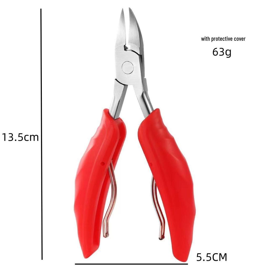 Stainless Steel Ingrown Toenail Nippers with Plastic Handle