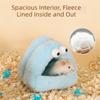 Soft Big Eyed Hamster Nest Cold-proof Hamster Bed House Cute Small Pet Sleeping Bed  Cold Weather