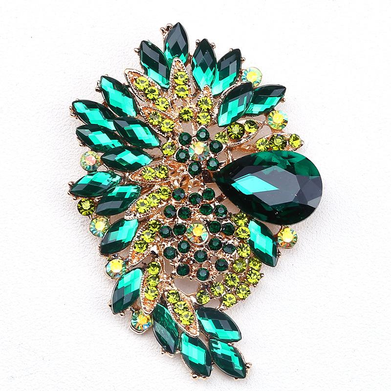 Brooches Colorful Rhinestone High End Temperament Delicate Crystalline Corsage Women 'S Clothing AccessoriesLuxury Jewelry