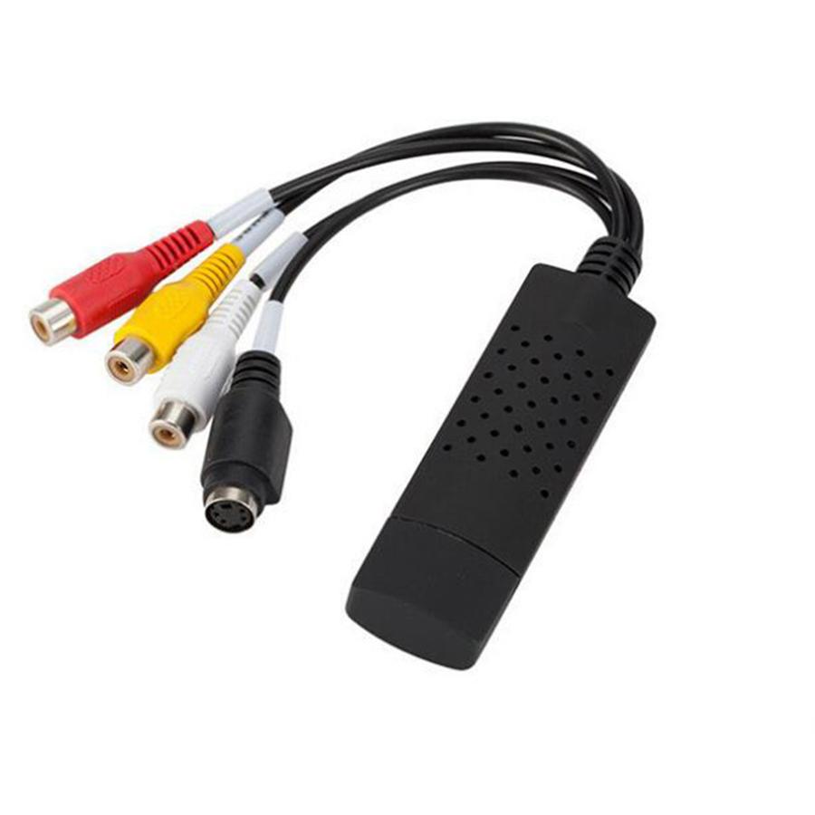 USB 2.0 Video Capture Adapter AV TV DVD DVR Capture Card Stereo Audio