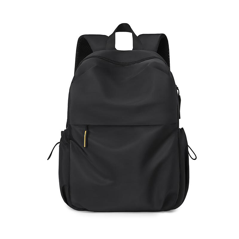 

Men s Casual Backpack Versatile Multi-component Computer Backpack Simple Oxford Cloth School Bag чорний