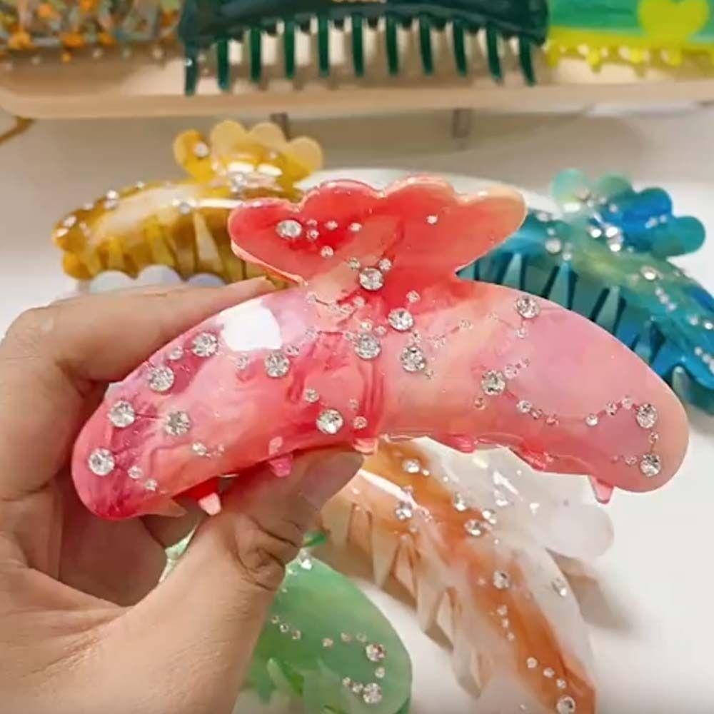 Fish Tail Design Acetic Acid Shark Clip Korean Style Girl Hair Accessories  Summer