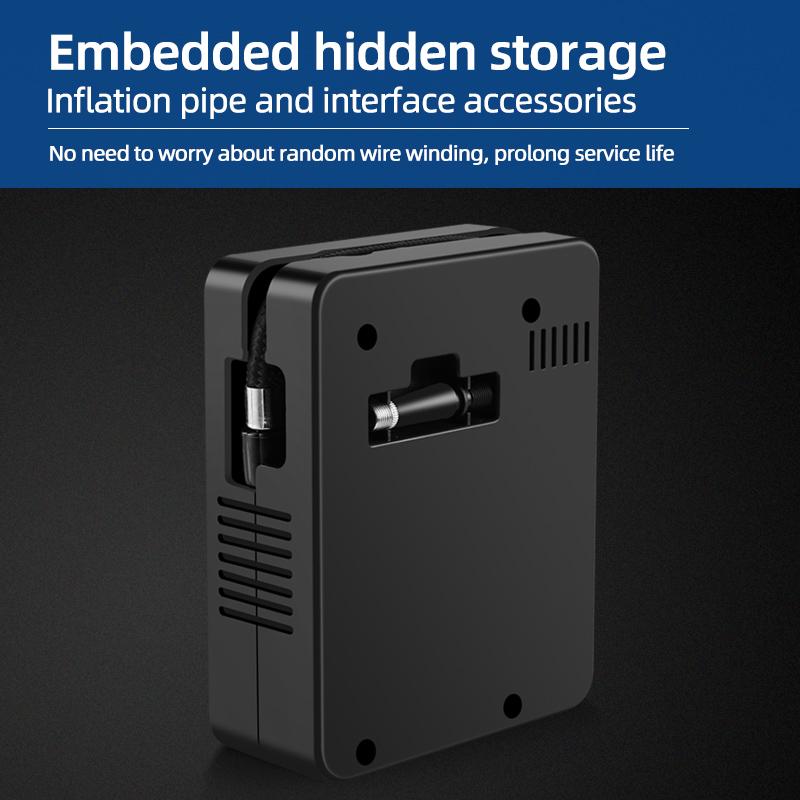 Tire Inflation Pump Portable Car Air Compressor Micro Wired Handheld Electric Inflation Pump Tools for Cars Motorcycles Bicycles