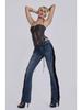 Jaded London Cutout Lace-up PU Leather Bustier Vest - Y2K Style Sexy Camisole Bandeau