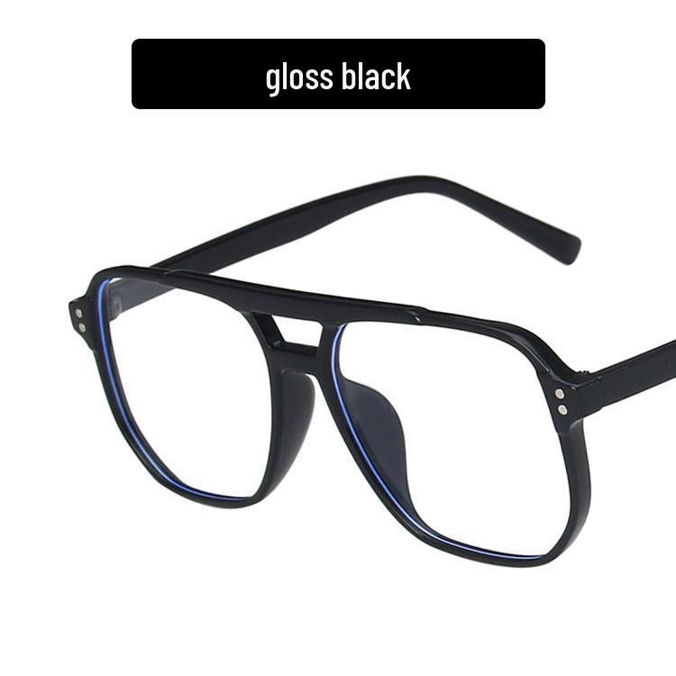 Retro Double-Bridge Sunglasses with Large Ocean Lenses - Fashionable and Simple Design