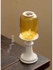 Chinese Forbidden City Glass Candlestick: Zen Tea Room Atmosphere Candle Lamp Decoration