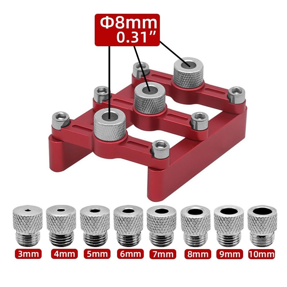 Three-in-One Design Self Centering Dowelling Jig Dowel Hole Positioner Locator  Woodworking Joinery