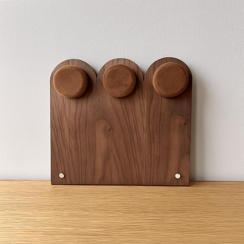 Organizer Jewelry Display Stand Walnut Wood Bracelet Display Rack Durable Hand Jewelry Holder  Gift