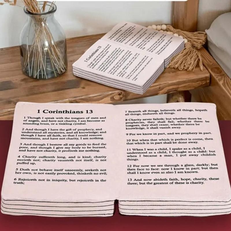 Cute Bible Plushes Pillow Soft Religious Keepsakes Portability Comfortable Cushions For Travel Home Church Decorations