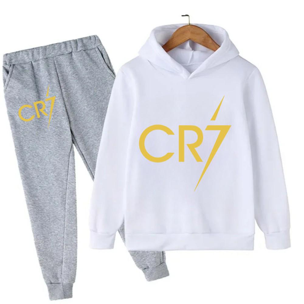 Kid's Clothes Hoodie +Pants Suit 2pcs Set Boy Tracksuit Spring Autumn Sweatshirt Set Football CR7 Children Sportsuit