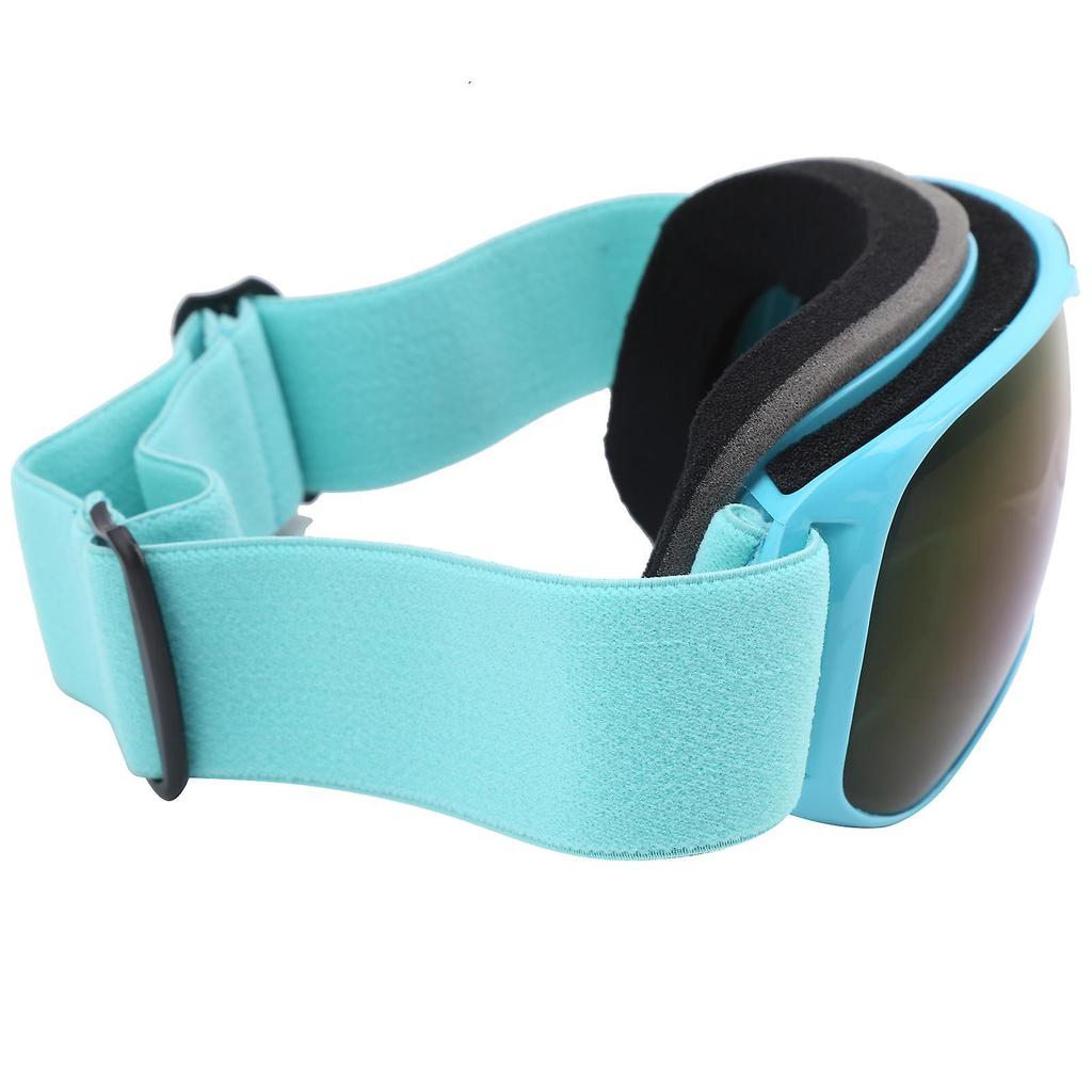 Verdant Touch Schneebrille Kinder Skibrille, Antibeschlag Winddicht Schneebrille, Doppellagige PC-Linse, Blau für Skifahren, Klettern, 12