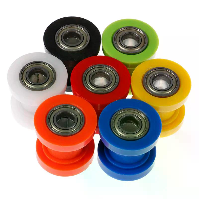 10mm Chain Roller Slider Tensioner Adjuster Pulley Wheel Guide Pit Dirt Bike