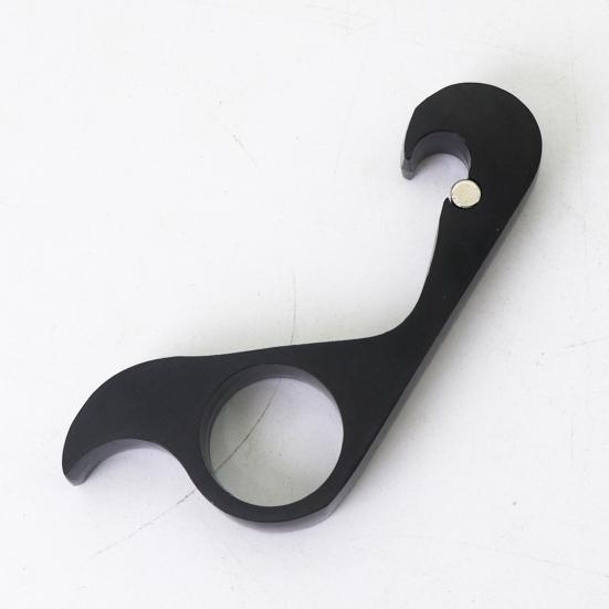 2Pcs Bottle Opener Can Pull Tab Pry Magnetic Refrigerator Magnet Portable One-Handed Operation Bottle Opener