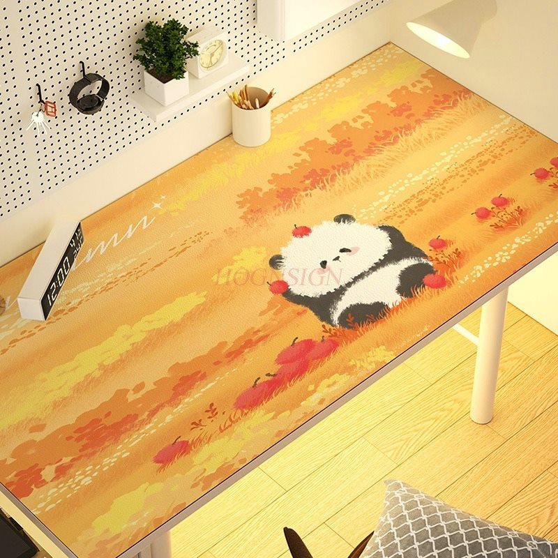 1pcs Silicone Cartoon Desk Mat for Elementary School Students To Study, Writing Desk, Leather Tablecloth