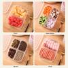 2/4/6 Grids Kitchen Food Storage Container Box Portable Refrigerator Vegetable Sealed Preservation Box Refrigerator Food Grade