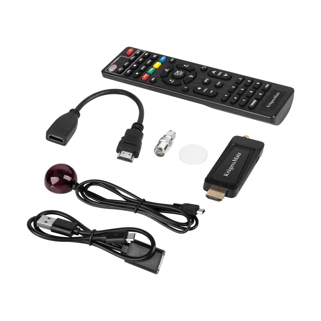 Sintonizzatore DVB-T2 HEVC H.265 mini su HDMI Kruger&Matz