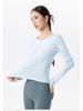 Women's Customized Slimming Long Sleeve Yoga Top - Breathable Fitness Sportswear for Pilates and Running