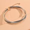 European and American Three-wire Winding Collar Necklace