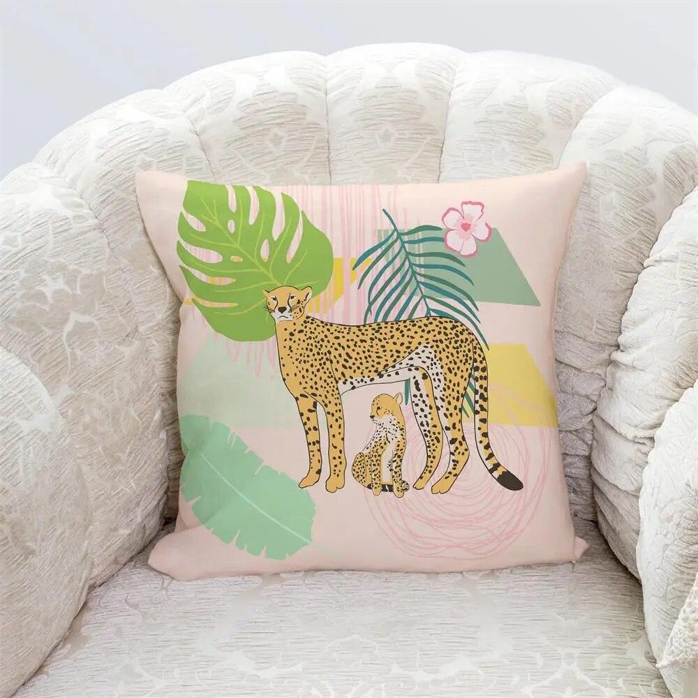 Bedroom Living Room Home Cushion Cover Geometric Abstract Pillowcase Modern Office Decor