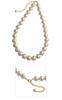 [VINGTAINE] Cotton Pearl Necklace 14mm Short Necklace Simple C3158