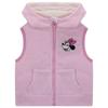 Childrens/Kids Minnie Mouse Fleece Hooded Gilet