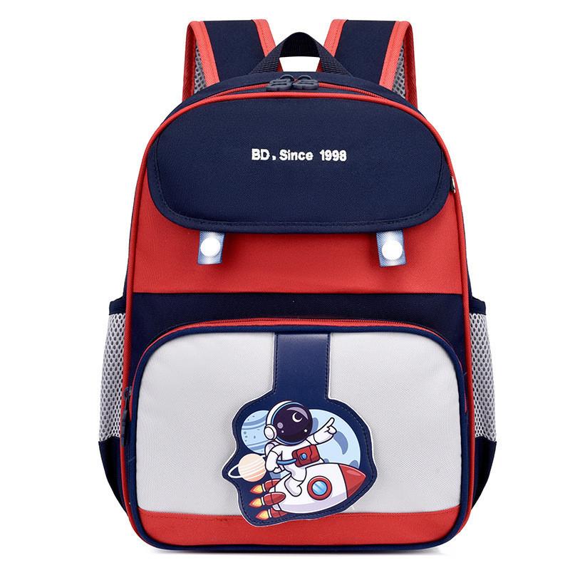 Adorable Cartoon Kids Backpack Breathable Oxford Cloth Large Capacity School Bag For Boys And Girls