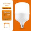 Motion-Sensor Sound and Light-Control LED Bulb for Bathroom and Stairwell