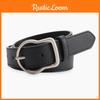 Womens Belt With Solid Color Design And Irregular Needle Buckle For Casual Wear