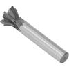 Dovetail Cutter 30mm 60 Degree Dovetail Cutter 6 Flute Carbide Slotting Milling Cutter Metalworking End Mill with Straight Shank 30mm / 1.2in