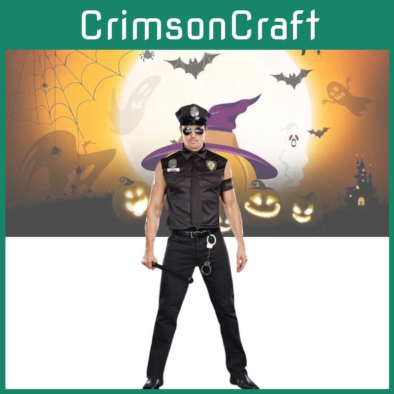 Kostüme Halloween Erwachsene Amerika Polizei Dirty Cop Hemd Ausgefallene Cosplay Kleidung