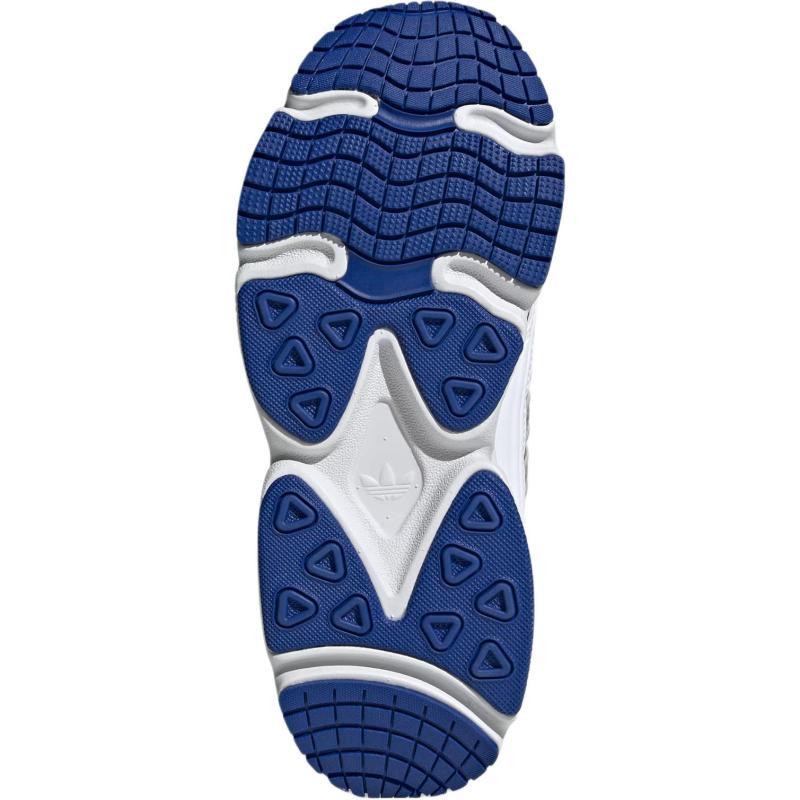 adidas Originals Ozmillen Anti Slip Wear Resistant Low Top Kids Lifestyle Shoes White/Blue/Light Scarlet Sneakers JR8367