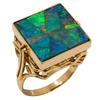 Mosaic Opal Ring K18 Yellow Gold/opal #6.6(US Size) 6.5g Women Used