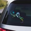 Fashion Butterfly Flowers Car Stickers Decoration Floral Art Reflective Vinyl Decals Car Motorcycle Decoration Accessories